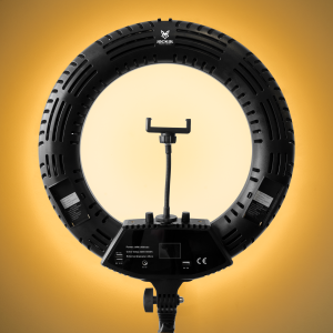 Jackal LR45-95U 45cm fekete LED körfény, körlámpa, ring light távirányítóval, stabil állvánnyal-2