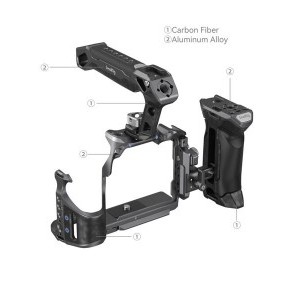 SmallRig Rhinoceros Cage for Sony Alpha 7R V / Alpha 7 IV / Alpha 7S III-4