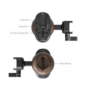 Smallrig 5239 Wooden Side Handle With NATO Clamp-1