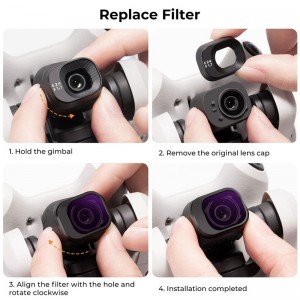 K&F Concept 6 darabos szűrő kit DJI Mini 4 Pro drónhoz-2