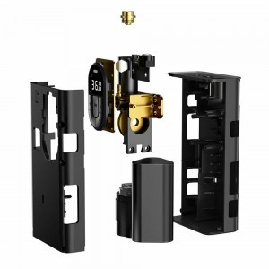 Baseus - Autókompresszor (C11140500113-B1) - Hordozható Digitális Légkompresszor, 2000mAh, 12V, 150 psi, Gyors Felfújás - Fekete-3