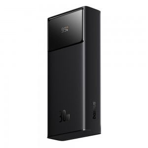 Baseus - Star-Lord Power Bank (P10022904113-00) - 2x USB, Type-C, Micro-USB, 30W, 20000mAh, Type-C kábel, 3A, 30cm - Fekete-1