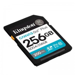 Kingston SDXC 256GB Canvas Go Plus Gen4 200R C10 UHS-I U3 V30 memóriakártya-1