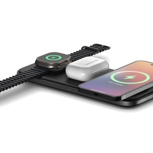 Satechi Qi2 trio vezeték nélküli töltőpad - űrszürke-3