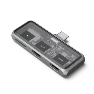 Satechi Mobile XR Hub with dual USB-C and microSD - Space Gray
