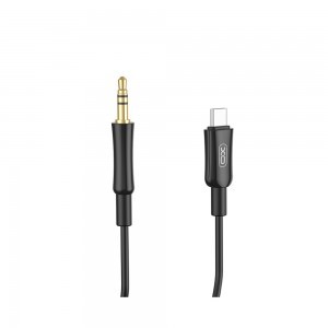 XO kábel audio NB-R255B USB-C - jack 3,5 mm 1,0 m fekete-1