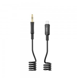 XO kábel audio NB-R255B USB-C - jack 3,5 mm 1,0 m fekete-2