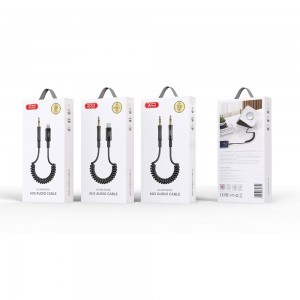 XO kábel audio NB-R255B USB-C - jack 3,5 mm 1,0 m fekete-3