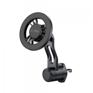 Tech-protect N56 mágneses Magsafe forgatható szellőzőre szerelhető autós tartó fekete-2