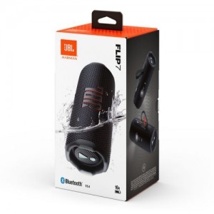 JBL Flip 7 Bluetooth vezeték nélküli hangszóró fekete EU