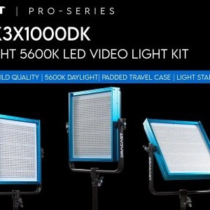 Dracast Pro Series LED1000 - Nappali fény 3 lámpás készlet-4