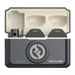 Hollyland Lark M2 Wireless Lavalier Microphone (Duo ,Shine charcoal)-1