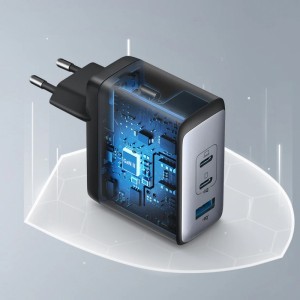 Anker 736 Nano II fali töltő 100W, 3A, 1 x USB-A - 2 x USB-C, Fekete A2145G11-3