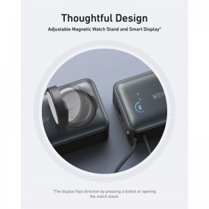 Powerbank Anker MagGo, 10000mAh, 35W, PD + QI, Fekete A1657011-7