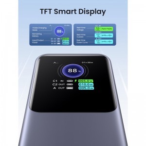 Powerbank UGREEN PB722, 25000mAh, 200W, QC + PD, Szürke-2