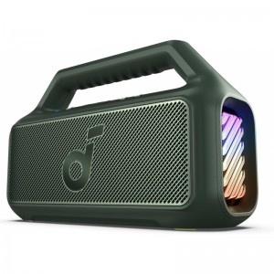Bluetooth Hangszóró Anker SoundCore Boom 2, 80W, TWS, RGB, Vízálló, Zöld A3138061