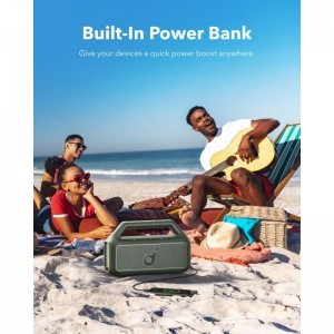 Bluetooth Hangszóró Anker SoundCore Boom 2, 80W, TWS, RGB, Vízálló, Zöld A3138061-5