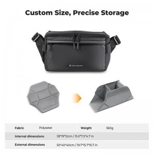 K&F Concept Sling táska 10L Urban Wander 13 (fekete)-4