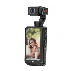 Ordro Pocket M5 3-tengelyes Gimbal Kamera, 5K, vlogoláshoz és YouTube videókhoz – Fekete-19