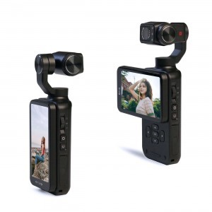 Ordro Pocket M5 3-tengelyes Gimbal Kamera, 5K, vlogoláshoz és YouTube videókhoz – Fekete-27
