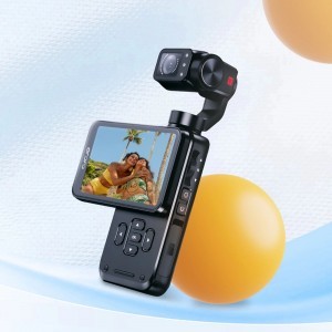 Ordro Pocket M5 3-tengelyes Gimbal Kamera, 5K, vlogoláshoz és YouTube videókhoz – Fekete-15