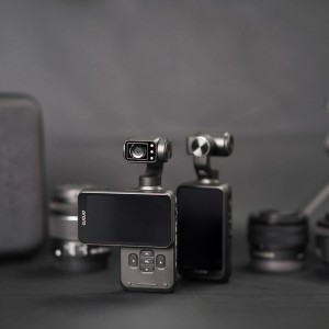 Ordro Pocket M5 3-tengelyes Gimbal Kamera, 5K, vlogoláshoz és YouTube videókhoz – Fekete-3