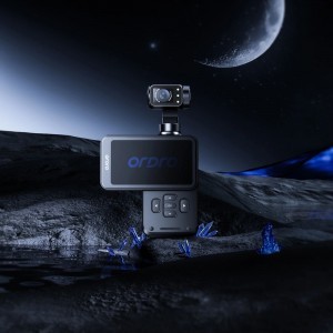 Ordro Pocket M5 3-tengelyes Gimbal Kamera, 5K, vlogoláshoz és YouTube videókhoz – Fekete-8