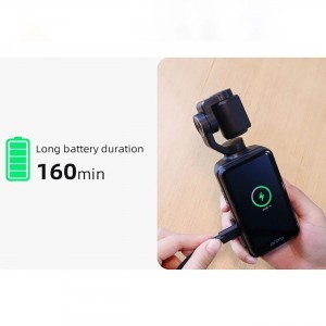 Ordro Pocket M5 3-tengelyes Gimbal Kamera, 5K, vlogoláshoz és YouTube videókhoz – Fekete-14