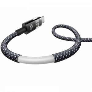 USB-A - USB-C kábel Baseus Display 2, 100W, 5A, 2m, Fekete P10382701111-00-1