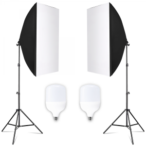 Softbox szett LED 2x30W, 2x2m állvánnyal