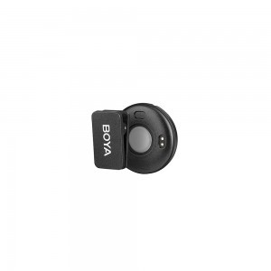 BOYA Omic-D 2.4GHz Ultrakompakt vezetéknélküli szett (iOS 1+2 Töltődoboz) Fehér-3