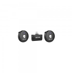 BOYA Omic-D 2.4GHz Ultrakompakt vezetéknélküli szett (iOS 1+2 Töltődoboz) Fehér-2