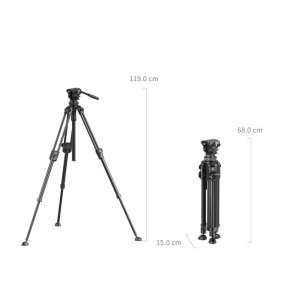 SmallRig Lightweight Video Carbon Fiber Tripod Kit AD 50 Pro 4420-13