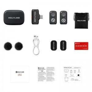Hollyland Lark A1 Duo with USB-C RX + Charging Case-1
