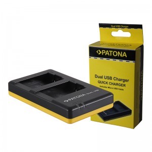 Patona Leica BP-DC9 Panasonic DMW-BMB9 V-LUX II dupla gyorsöltő MICRO USB kábellel 1926-1