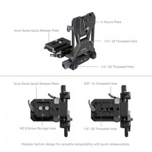 SMALLRIG Compact V-Mount Battery Mounting System 4064B-3