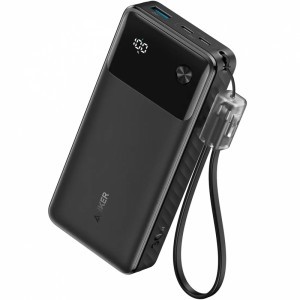 Anker Powerbank, 20000mAh, 30W, QC + PD, Fekete A1384G11