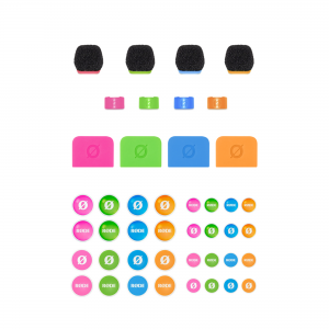 RØDE COLORS3 színjelölő szett Wireless szériához és Lavalier II mikrofonhoz, 4db-1