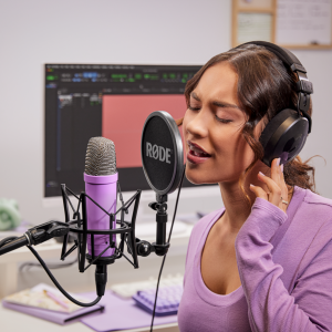 RØDE NT1 Signature Series kondenzátor stúdió mikrofon, lila-2