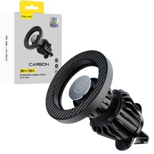 Blavec Autós tartó BH-16A Carbon mágneses Magsafe szellőzőrácsra (BH16AC-MAVB) fekete