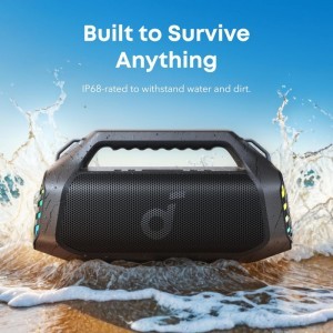 Bluetooth Hangszóró Anker SoundCore Boom 2 Pro, 140W, TWS, RGB, Vízálló, Fekete A3134A11-2