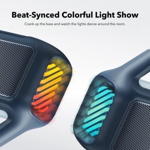 Bluetooth Hangszóró Anker SoundCore Boom 2, 80W, TWS, RGB, Vízálló, Kék A3138031-5