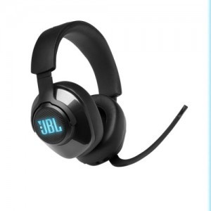 JBL Quantum 400 vezetékes gamer fejhallgató mikrofonnal, (USB), fekete EU-3