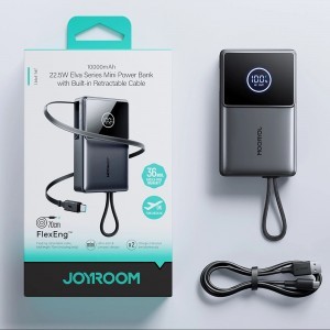 Joyroom JR-PR1 10000mAh 22.5W Powerbank with Built-in Retractable USB-C Cable - Black-14