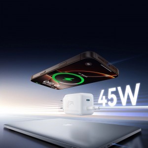 Joyroom JR-TCL05 45W GaN hálózati töltő kábelrendezővel - Fehér-4