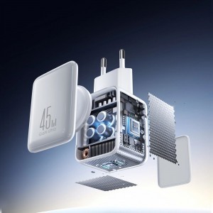 Joyroom JR-TCL05 45W GaN hálózati töltő kábelrendezővel - Fehér-3