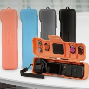 Sunnylife védőtáska szíjjal az Osmo Pocket 3 készülékhez (szürke)-1