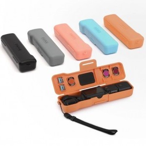 Sunnylife védőtáska szíjjal Osmo Pocket 3-hoz (rózsaszín)-1