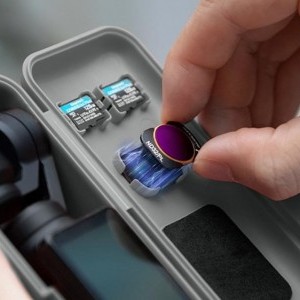 Sunnylife védőtáska szíjjal az Osmo Pocket 3-hoz (narancssárga) tok-2