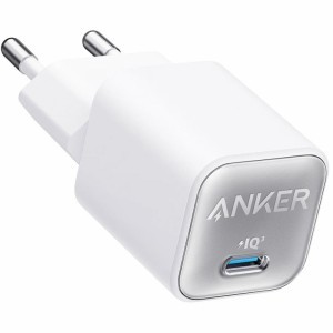 Hálózati Töltő Anker 511 Nano 3, 30W, 3A, 1 x USB-C, Fehér A2147G21
